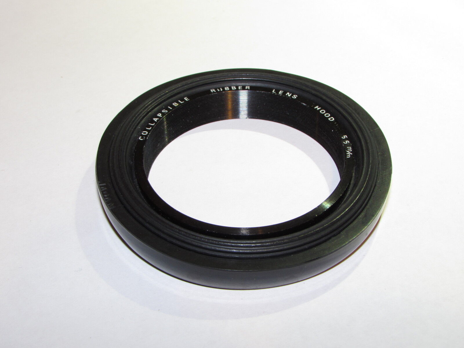 Used Collapsible Rubber Lens Hood 55mm Made in Japan 6410008