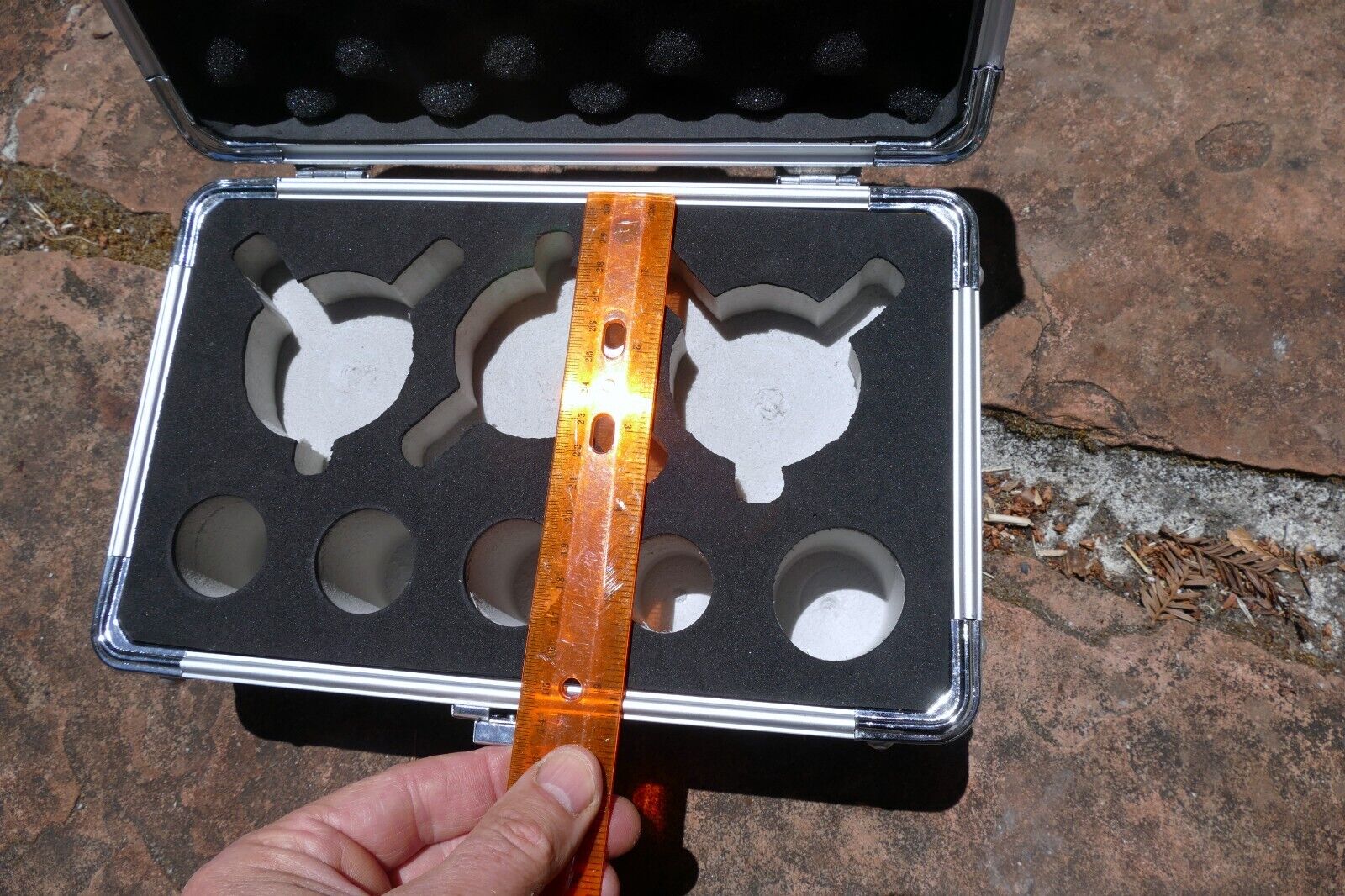 Omax Aluminum Case for Dark Field Objective set  Microscopes