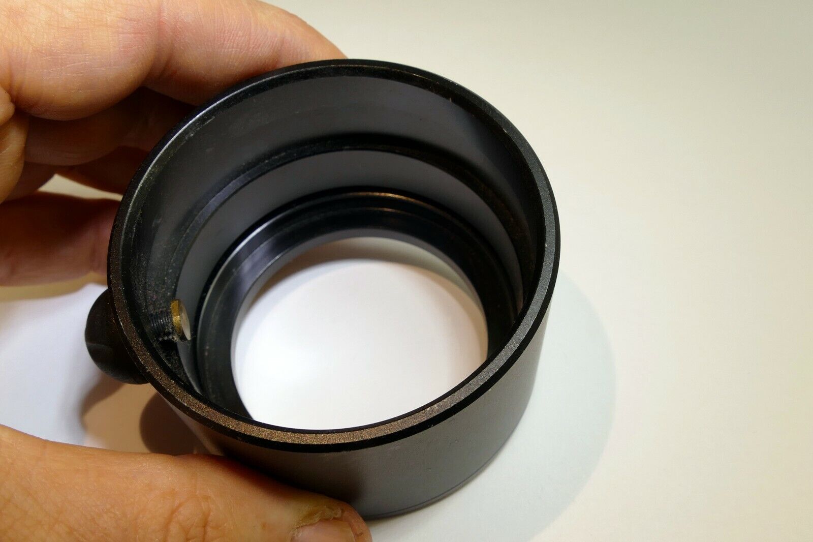 Metal Lens Hood 52mm screw in type vintage telephoto 135mm 180mm