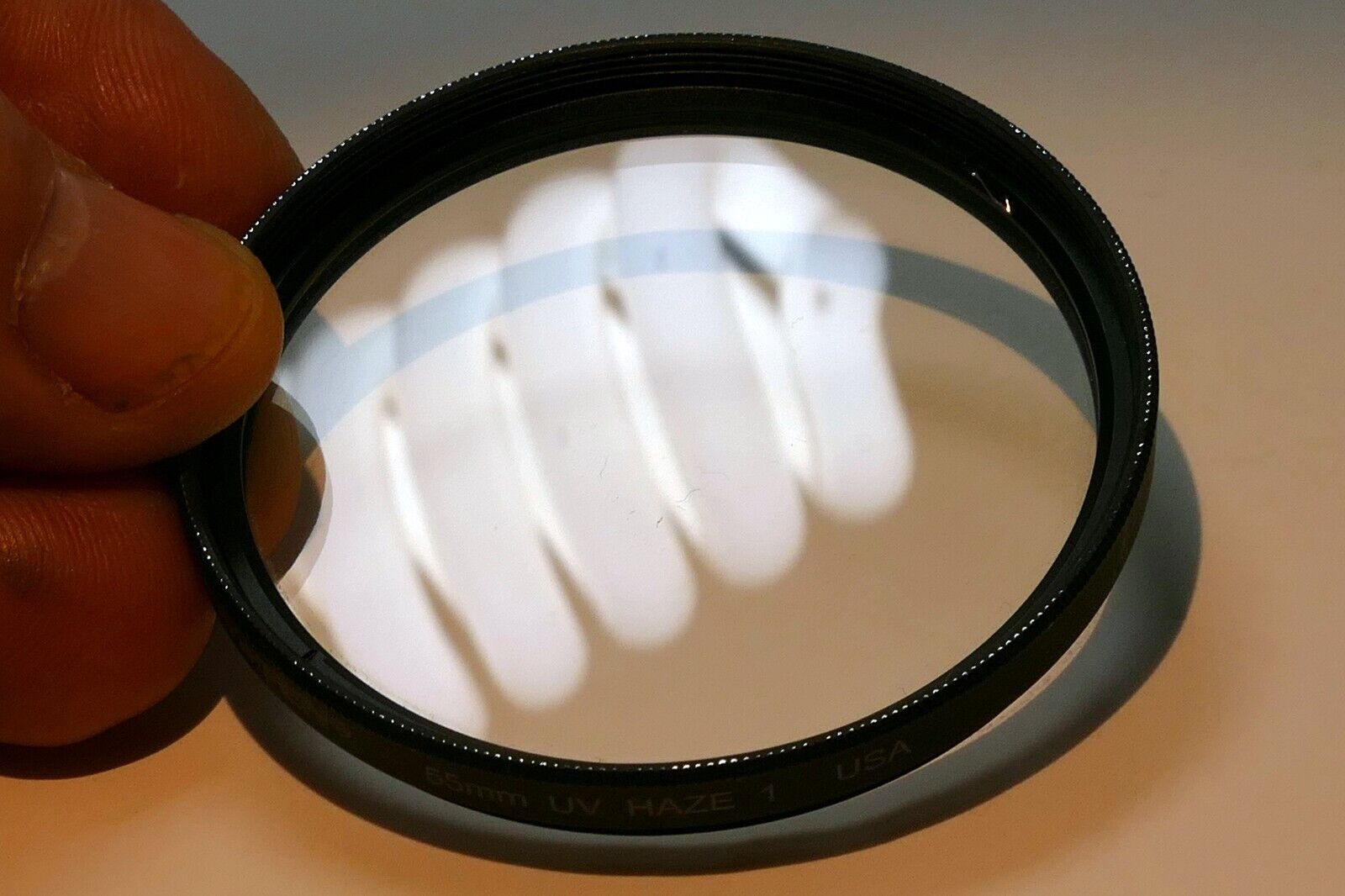Tiffen 55mm UV  Haze-1 Filter Clear glass  made in USA