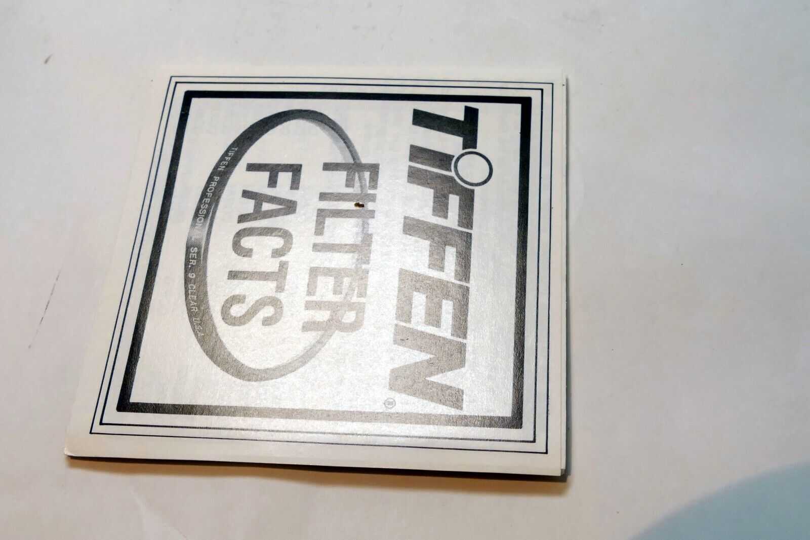 Tiffen Filter Facts Instruction Guide E English lens