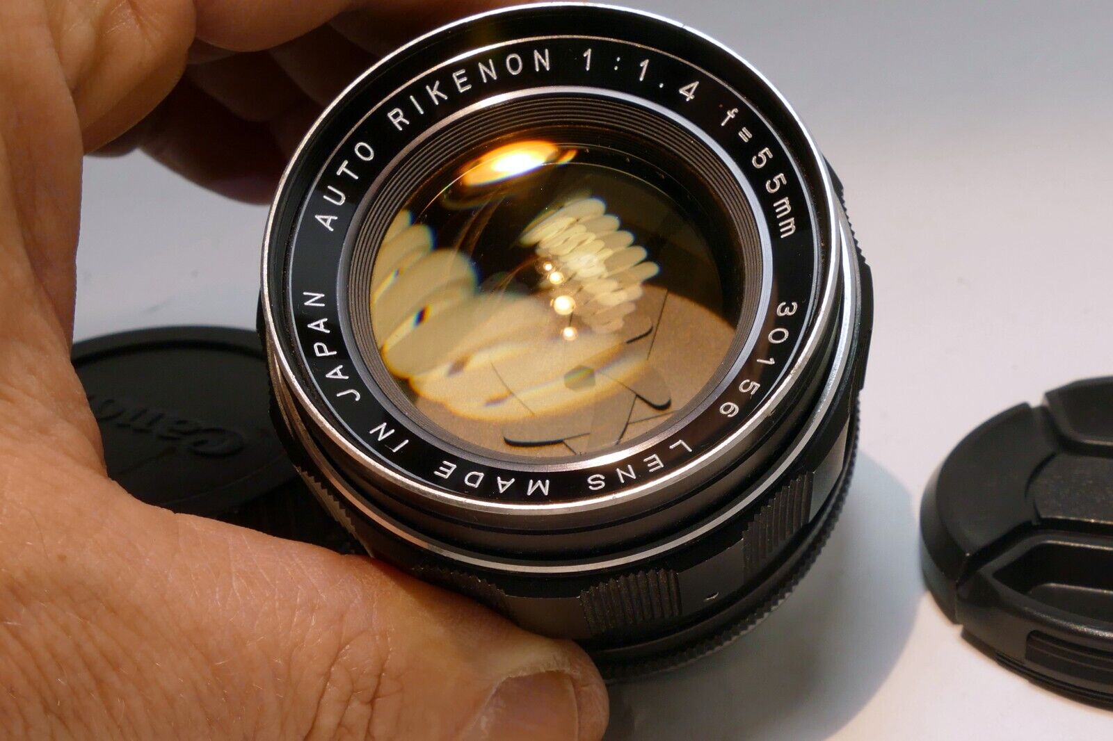 Rikenon 55mm f1.4 prime Manual lens adapted to Canon EOS EF camera T7i T8i