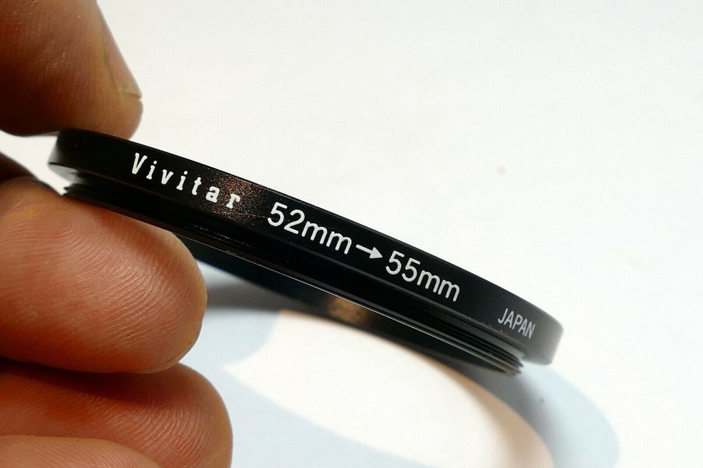 52mm to 55mm Ring for lens male to female threads step -up