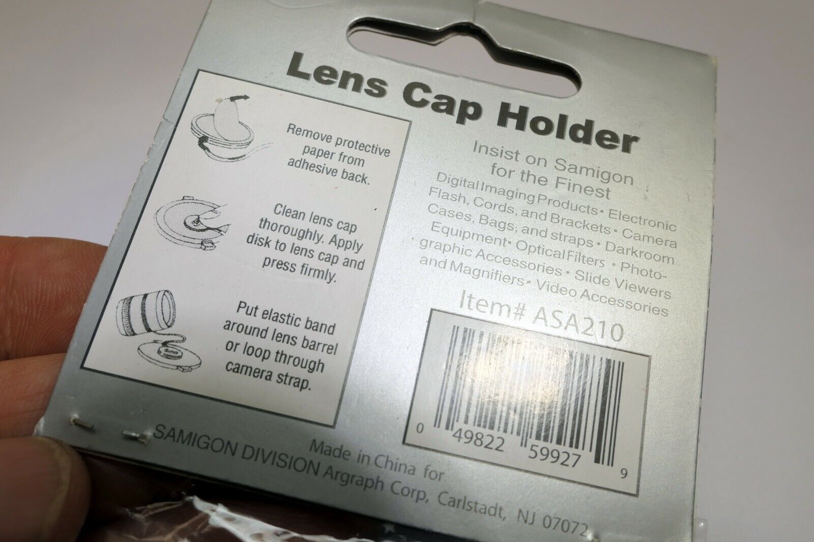 Keeper String for Camera lens front cap prevent loss of the lens cap Samigon