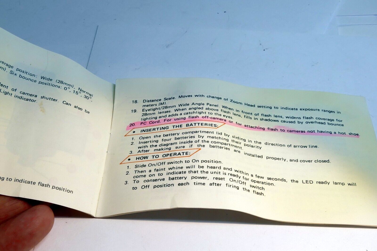 Bounce Zoom Head Electronic flash guide manual