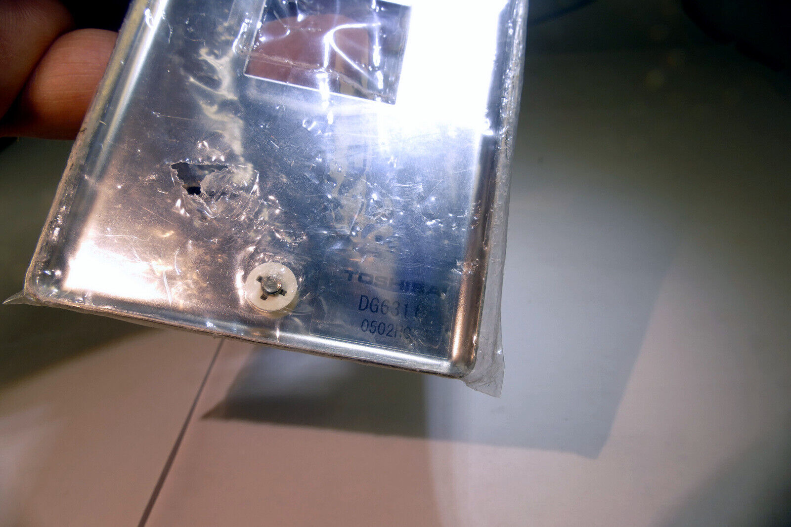 Toshiba  1 gang Stainless Steel Wall Plate  for  single Coax data