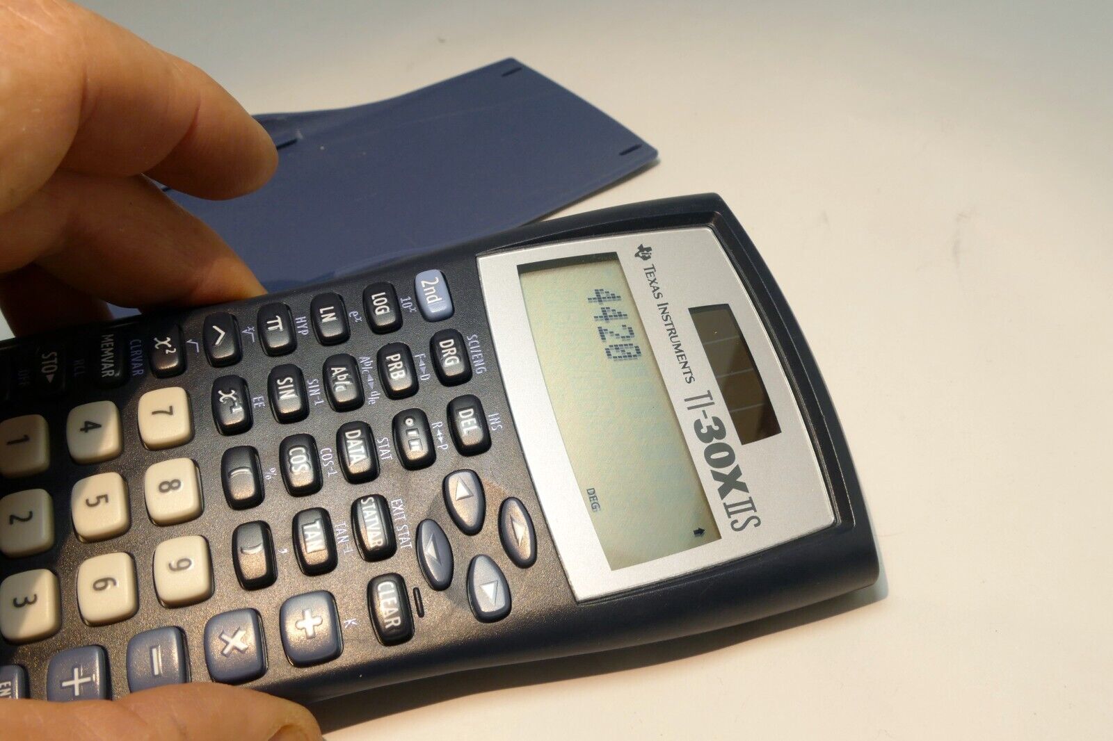 Texas Instruments TI-30XIIS TI-30X II S Scientific Calculator Solar Battery Blue