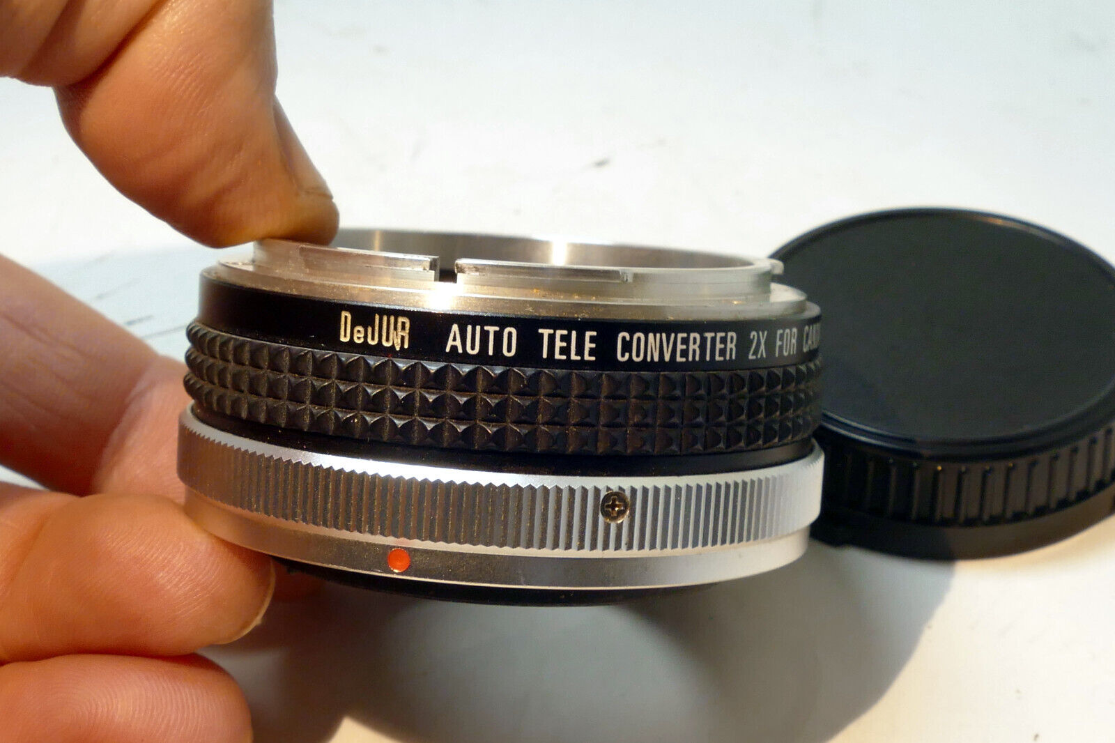 DeJur 2X Teleconverter lens Tele-plus for Canon C / FD  mount  w/ front cap