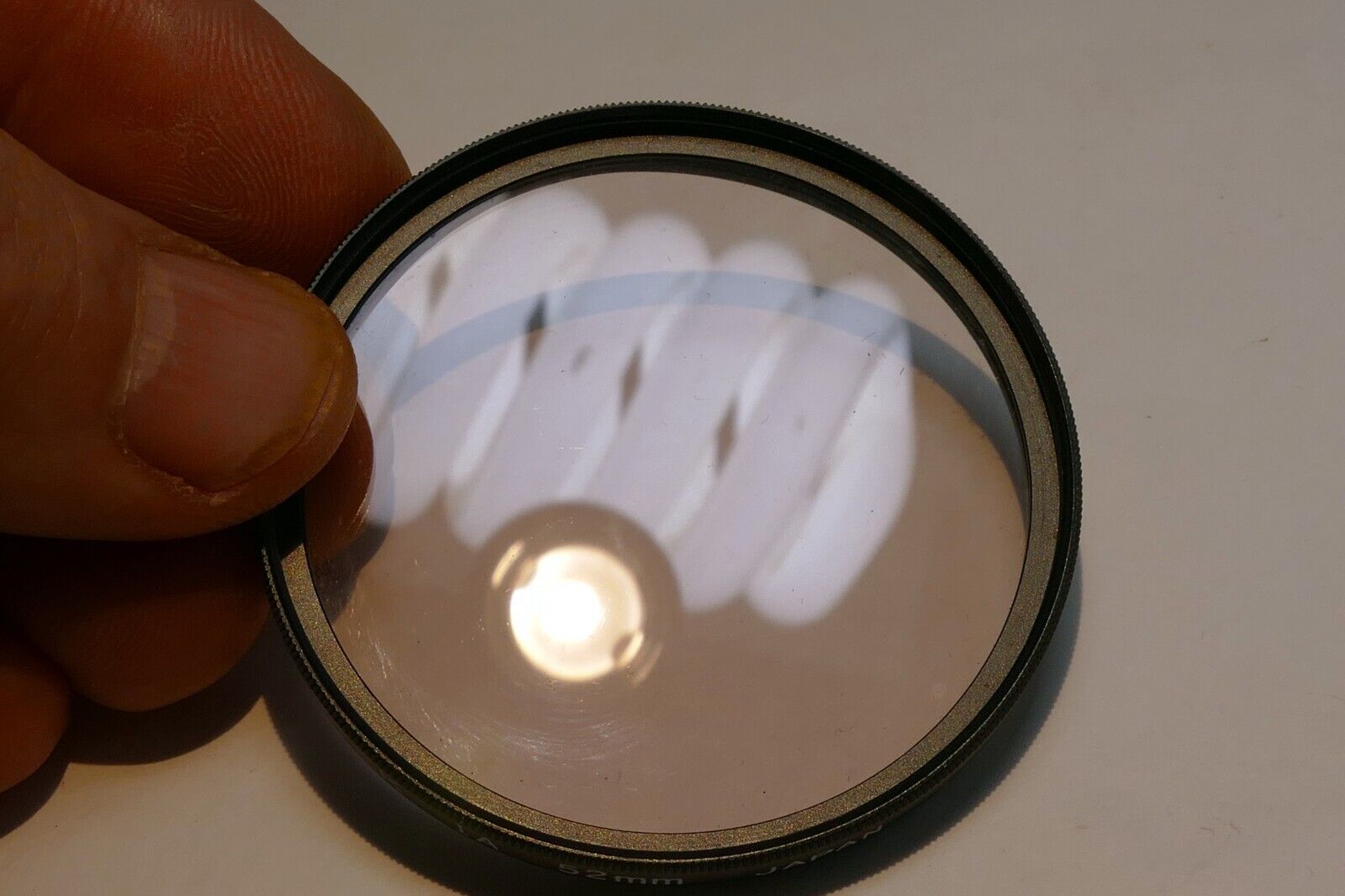 Hi-Optek 52mm Filter 1A Skylight lens threaded made in Japan