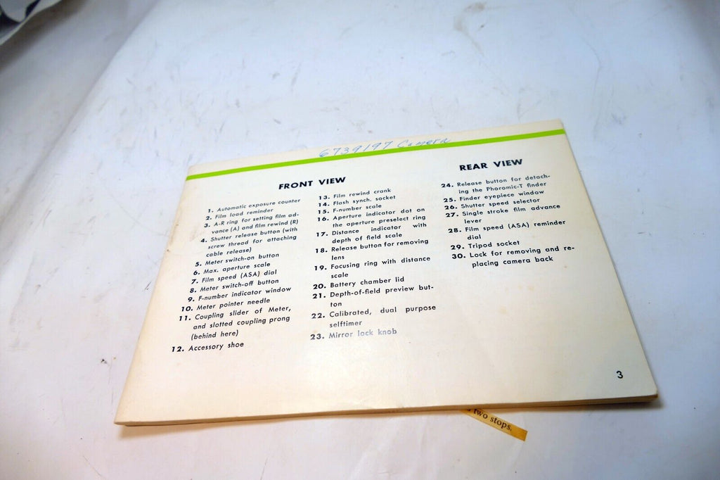 Nikon F T Tn  Photomic finder Metered Prism Instructions manual guide English EN