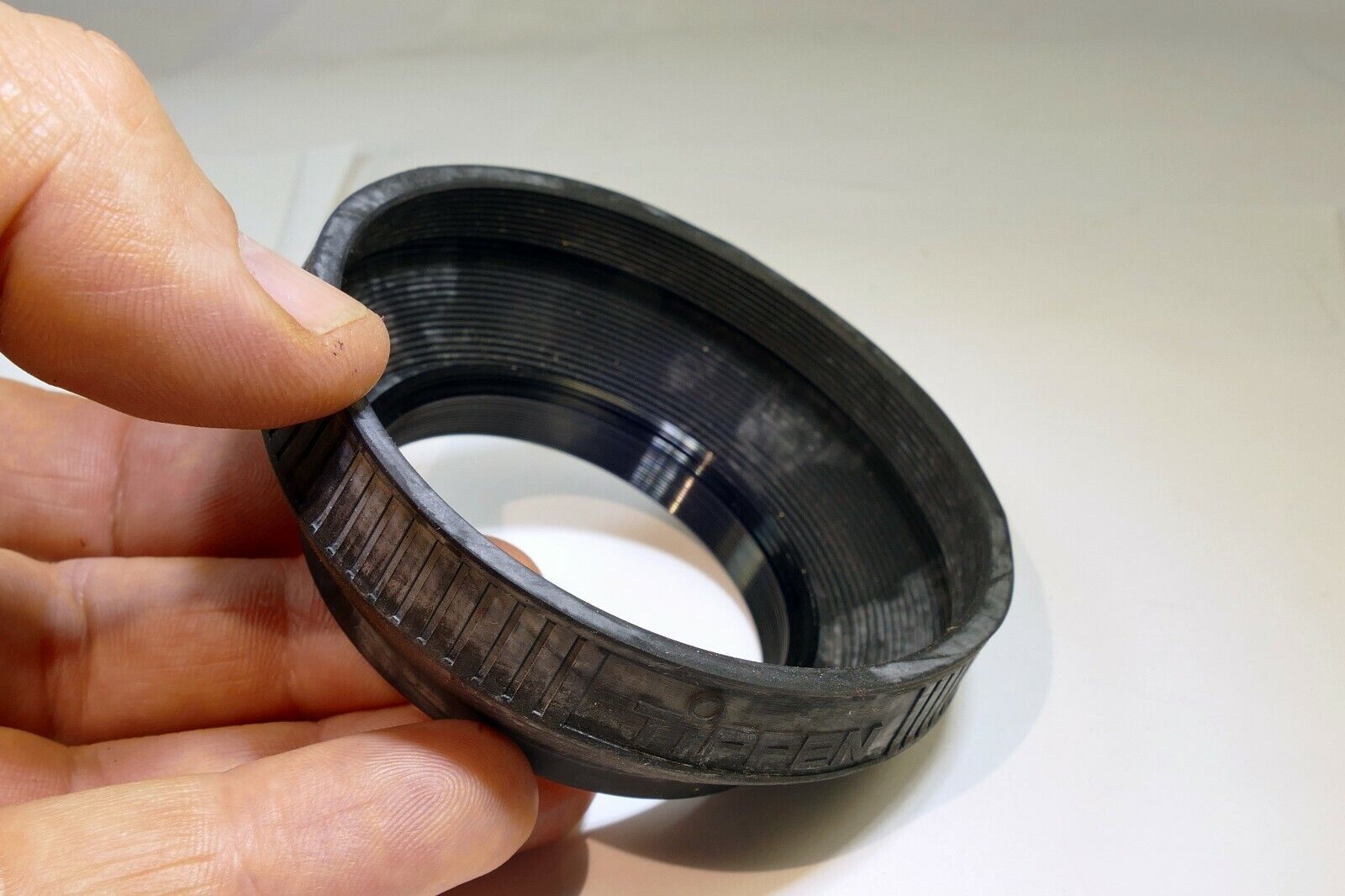 Tiffen 55mm Lens Rubber collapsible Hood shade vintage