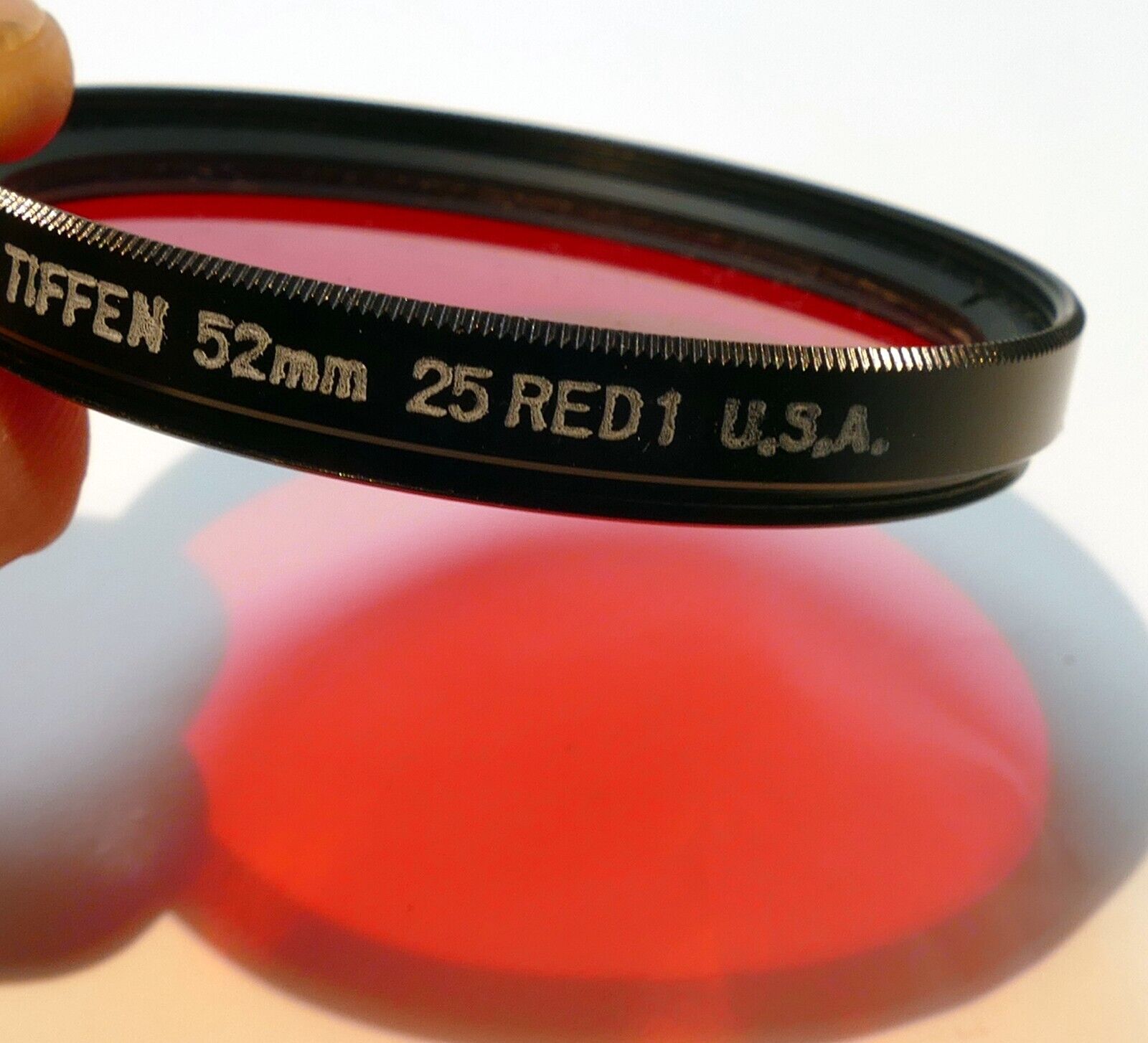 Tiffen 52mm 25 RED 1 Filter  Made in USA  Amber