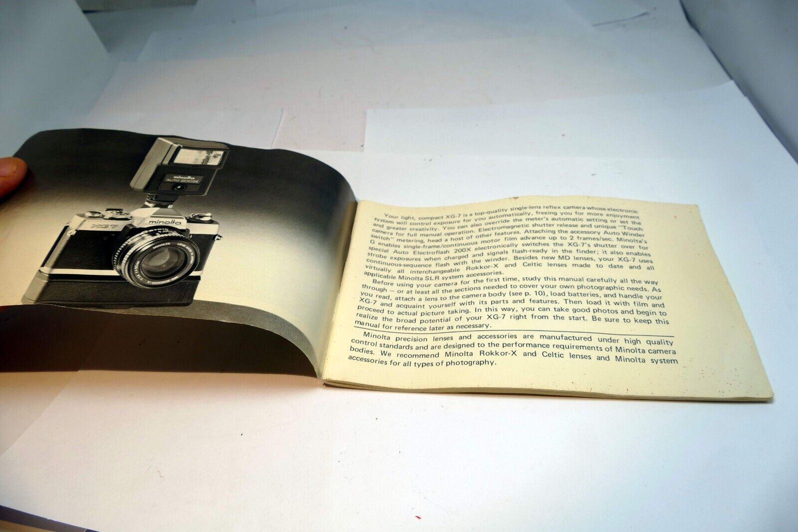 Minolta XG-7 camera User Guide Owner Manual English  En