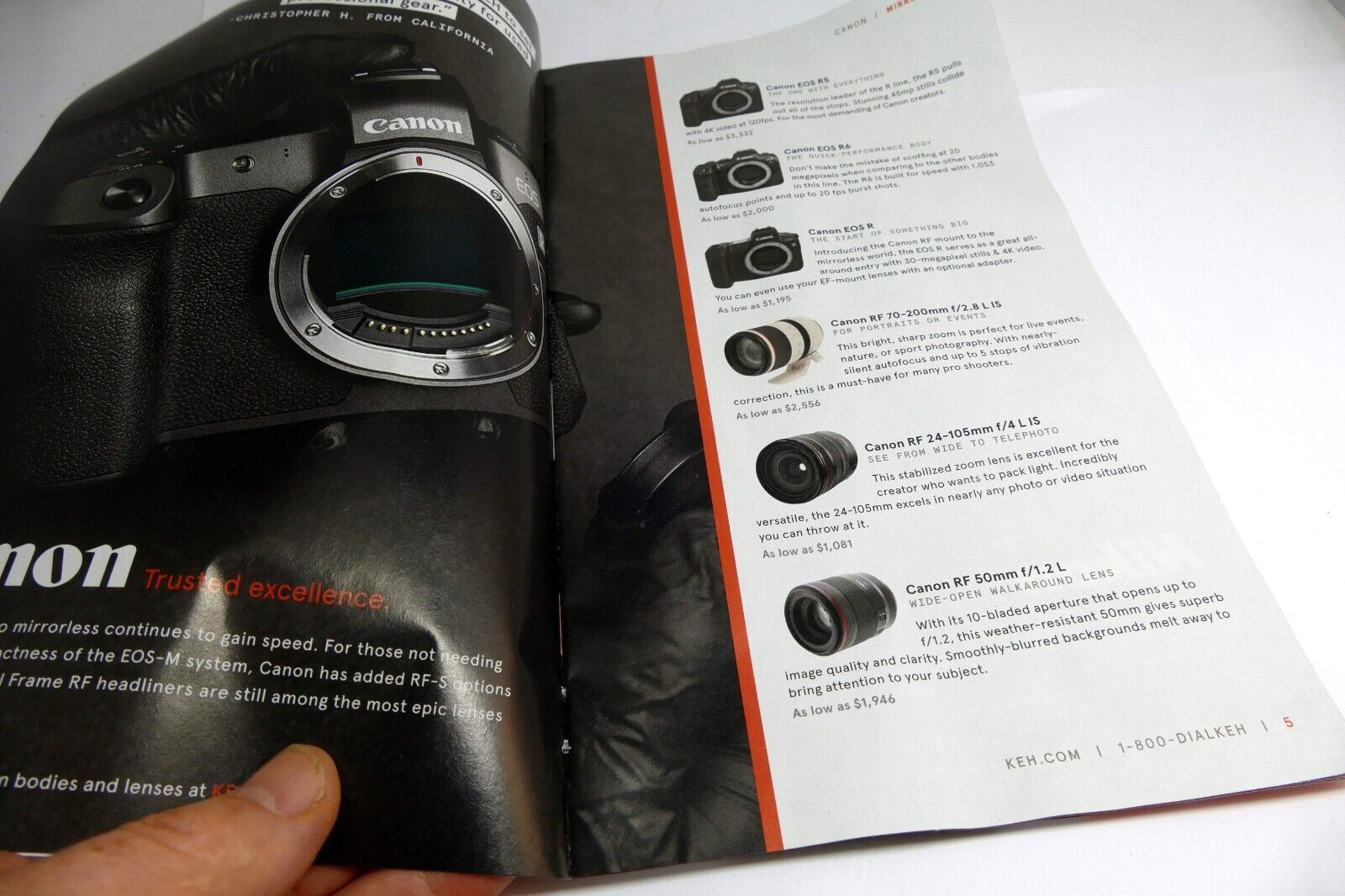 KEH brochure trade-in information reseller of camera gear 2023 Brochure