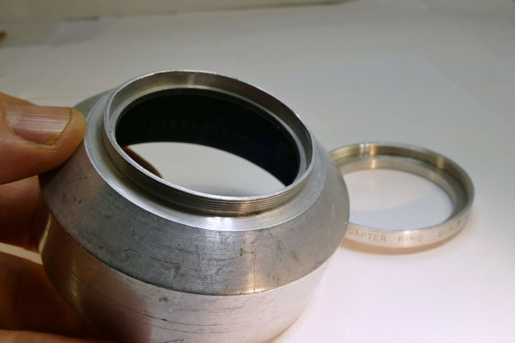 Enteco series 7 VII lens hood shade metal threaded screw in type w/ 49mm adapter