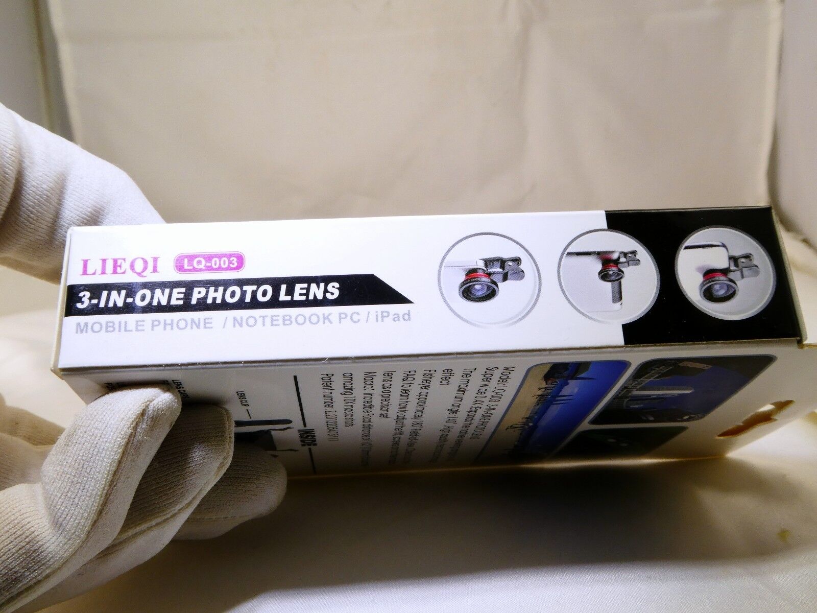 Universal 3 in 1 Fisheye Lens + Macro + 0.4X Super Wide Angle Clip On Cell Phone