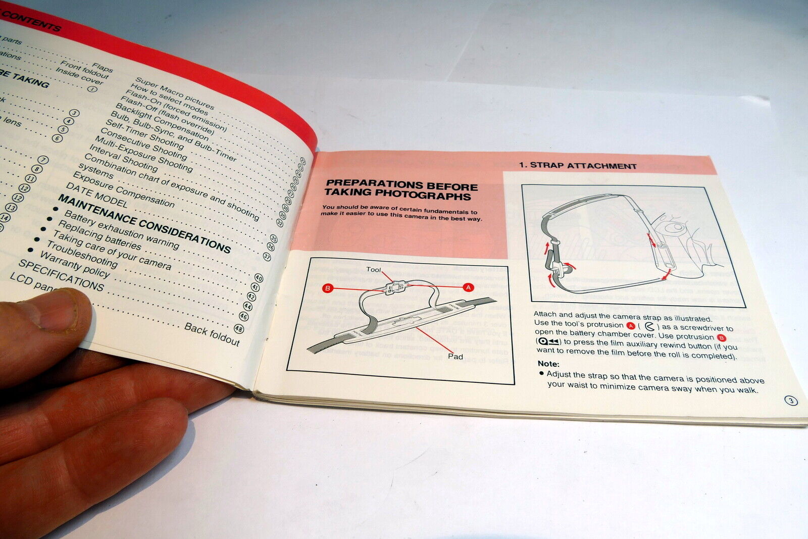 Pentax zoom 105 Super Date camera Instructions Owner's manual Guide English E