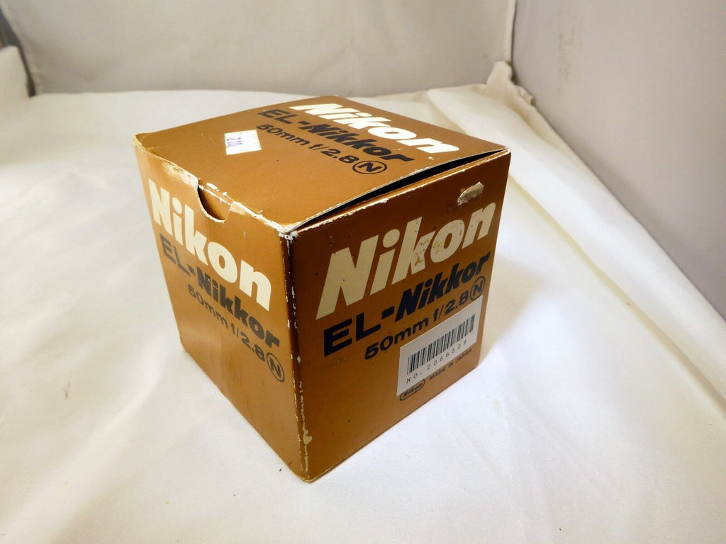 Empty Box from Nikon EL-Nikkor 50mm f2.8 enlarger lens