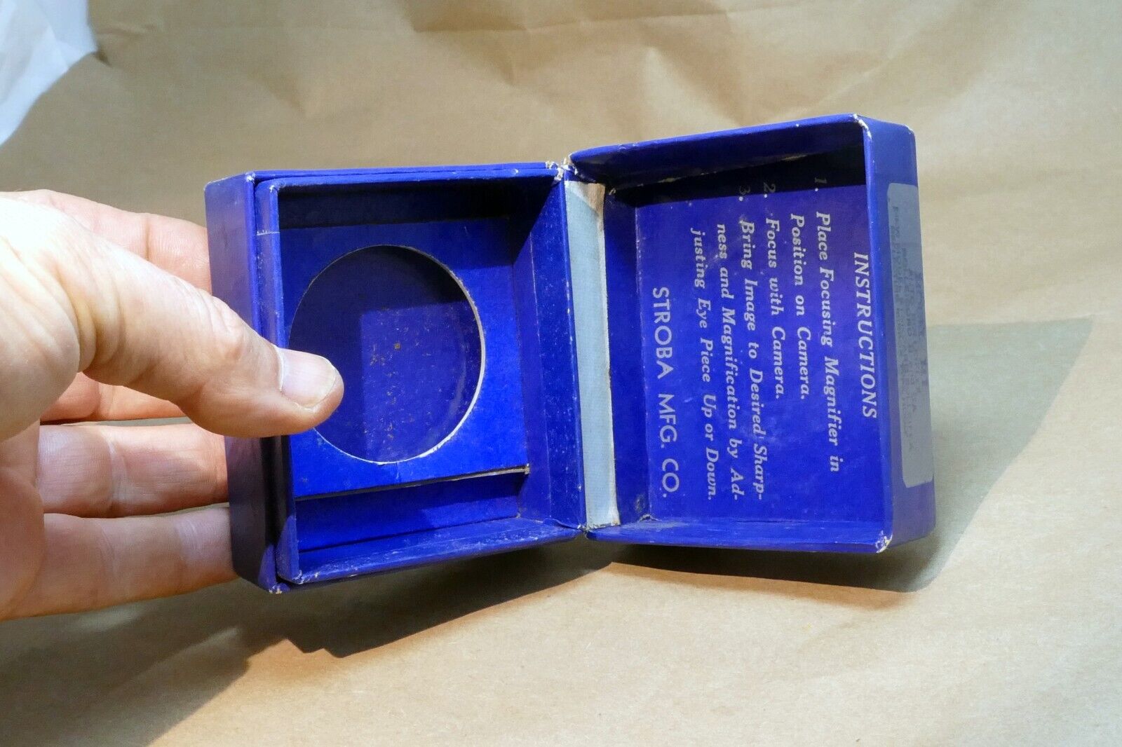 An Empty Box (only ) for Stroba wide Field Focus Magnifier  MI for Rolleiflex