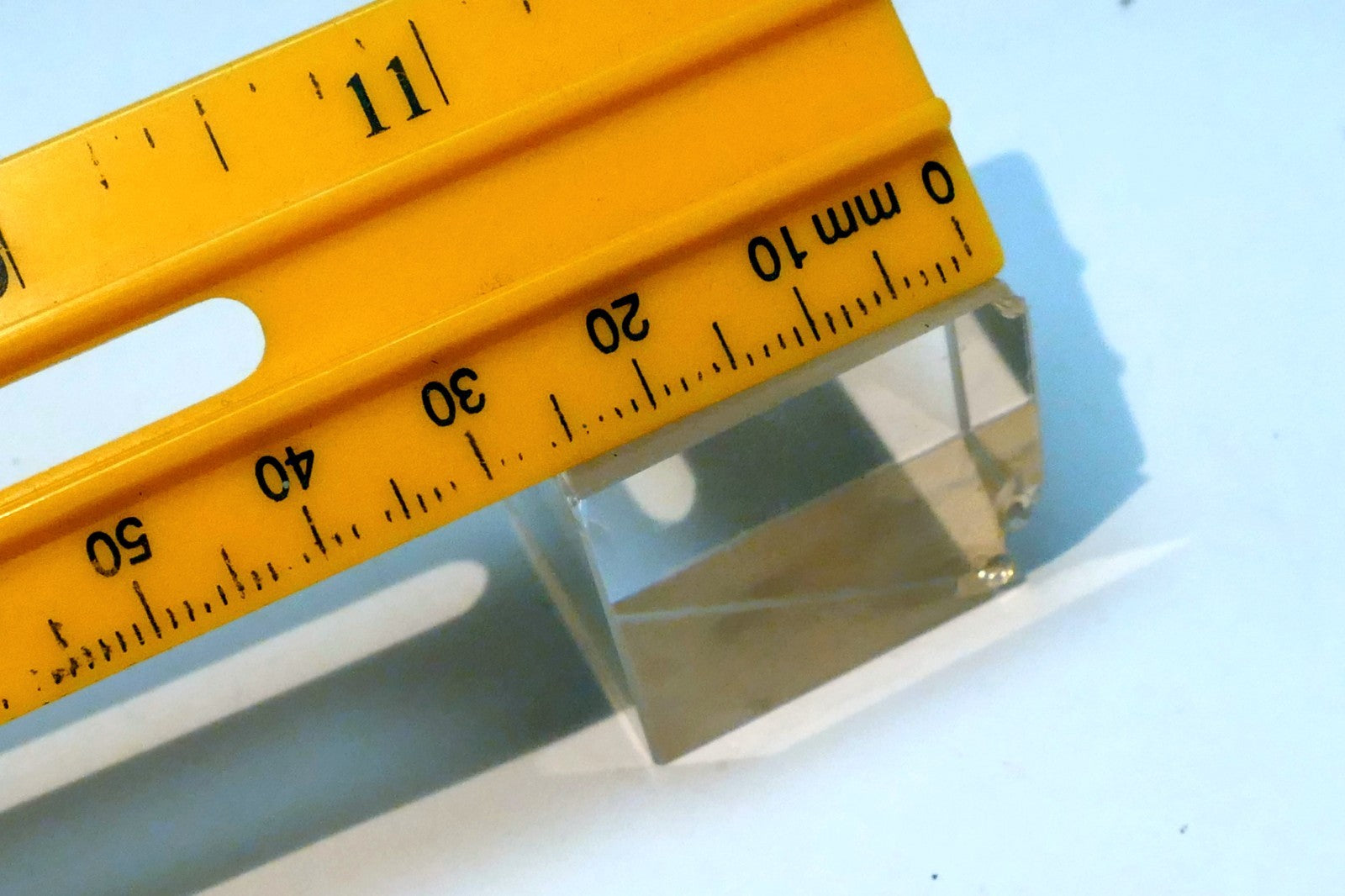 OPTICAL GLASS PRISM OPTICS 1X1.5" right angle 90 degree