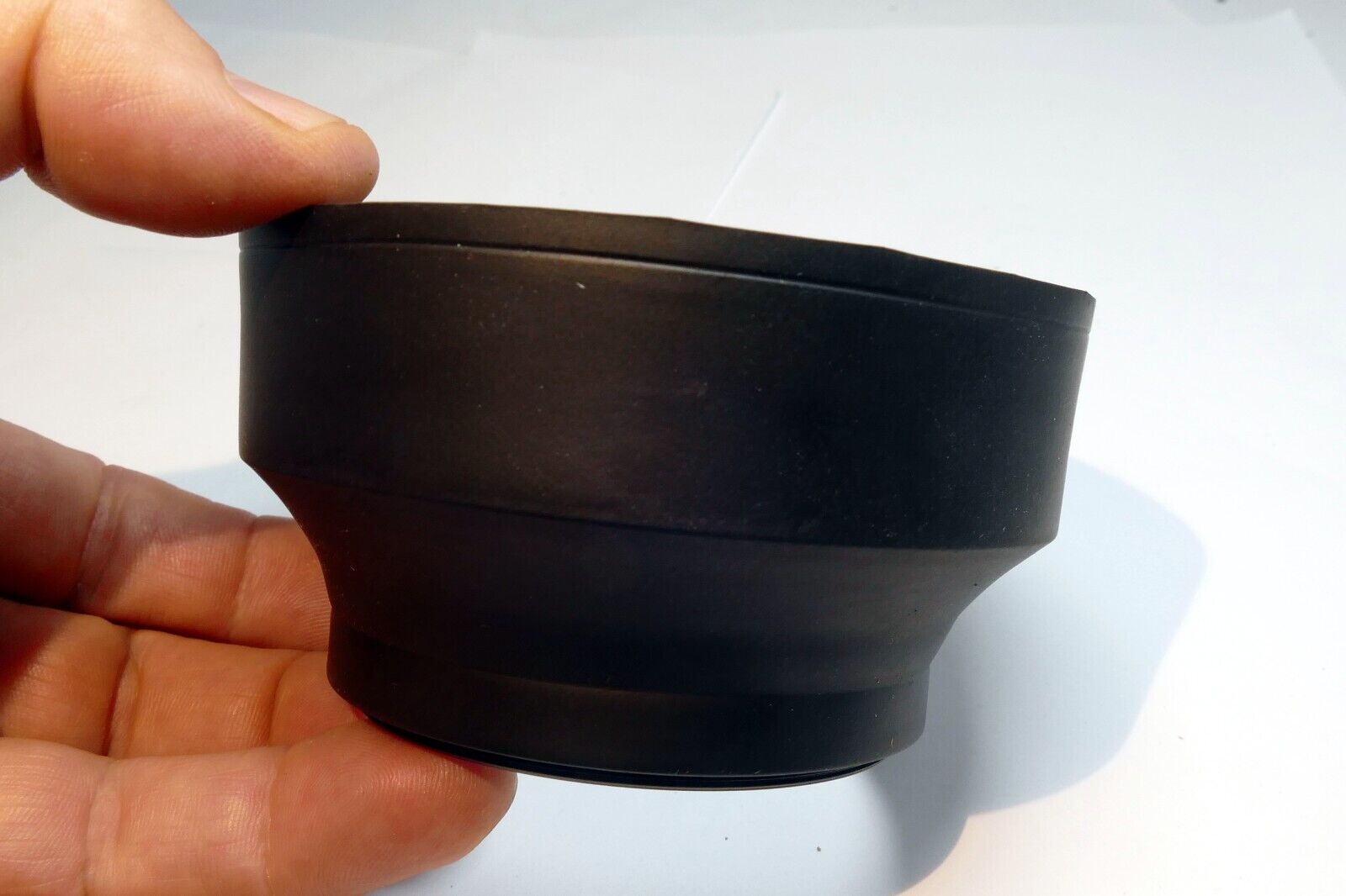 67mm Rubber Lens Hood Shade double threaded 3-way wide angle & telephoto