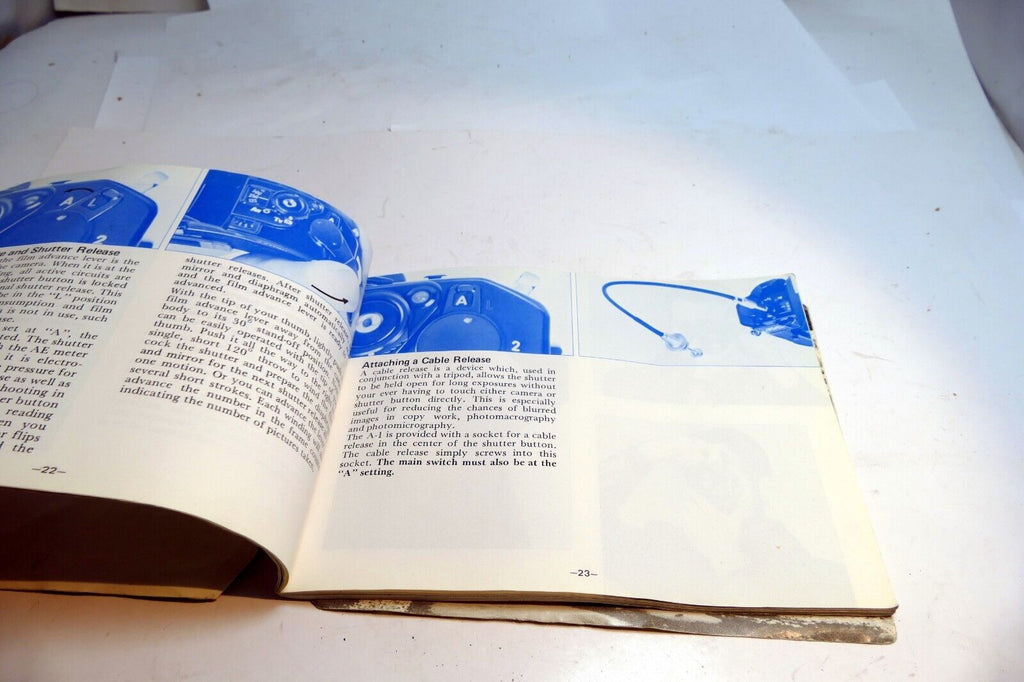 Canon A-1 Camera Manual Original Instruction Guide Book A1  English EN