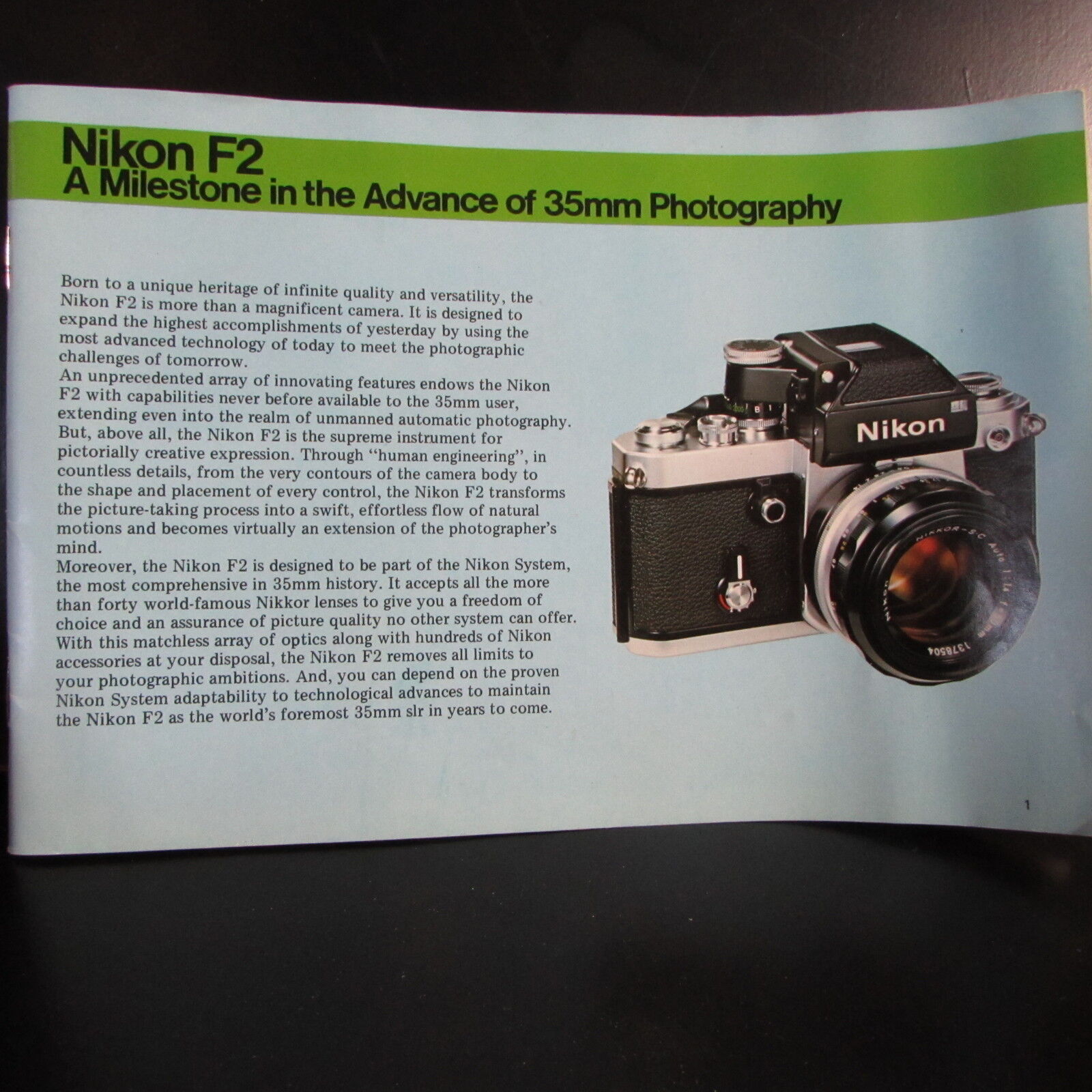 Nikon F2 Photomic Camera Milestone in 35mm Photography Accessory Guide List