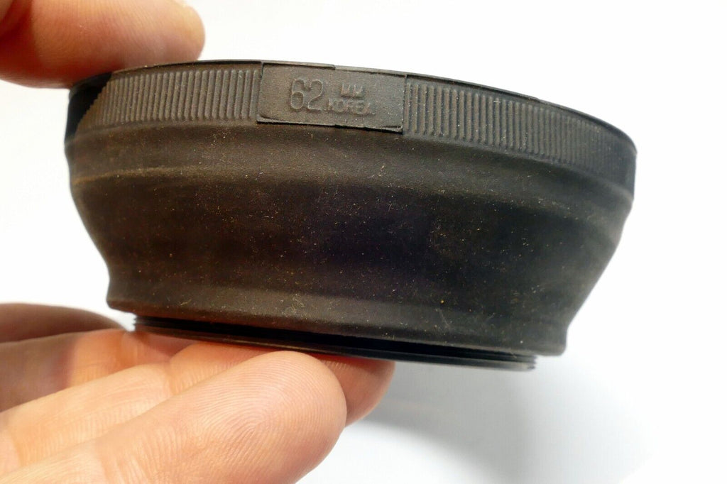 62mm Lens Rubber Hood double threaded for telephoto lenses 200mm 300mm f5.6