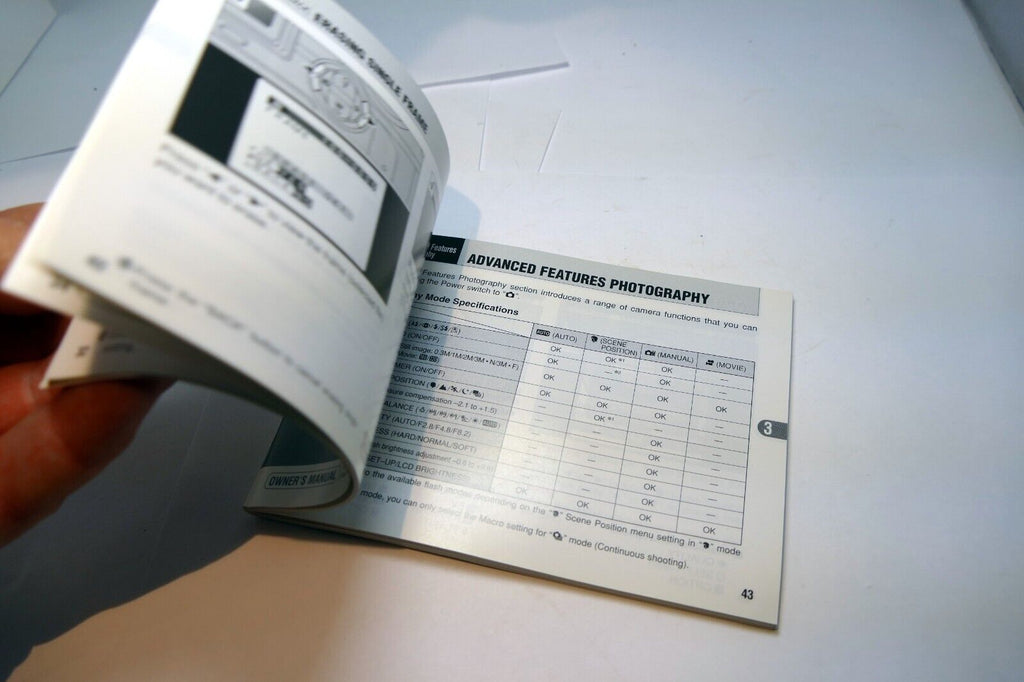FUJIFILM FINEPIX 3800 DIGITAL CAMERA OWNER'S MANUAL GUIDE BOOK