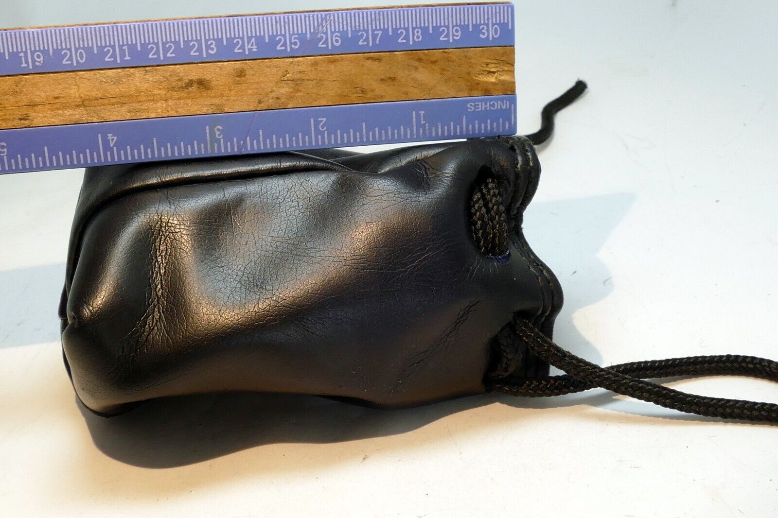 Soft  Leather Drawstring Bag Case for 50mm f1.8 f1.4 lens