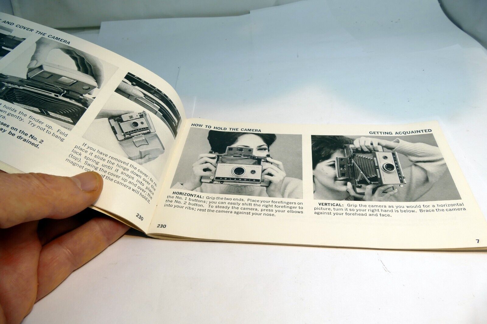 Polaroid 230 Automatic Land  Camera  instructions Guide Manual English