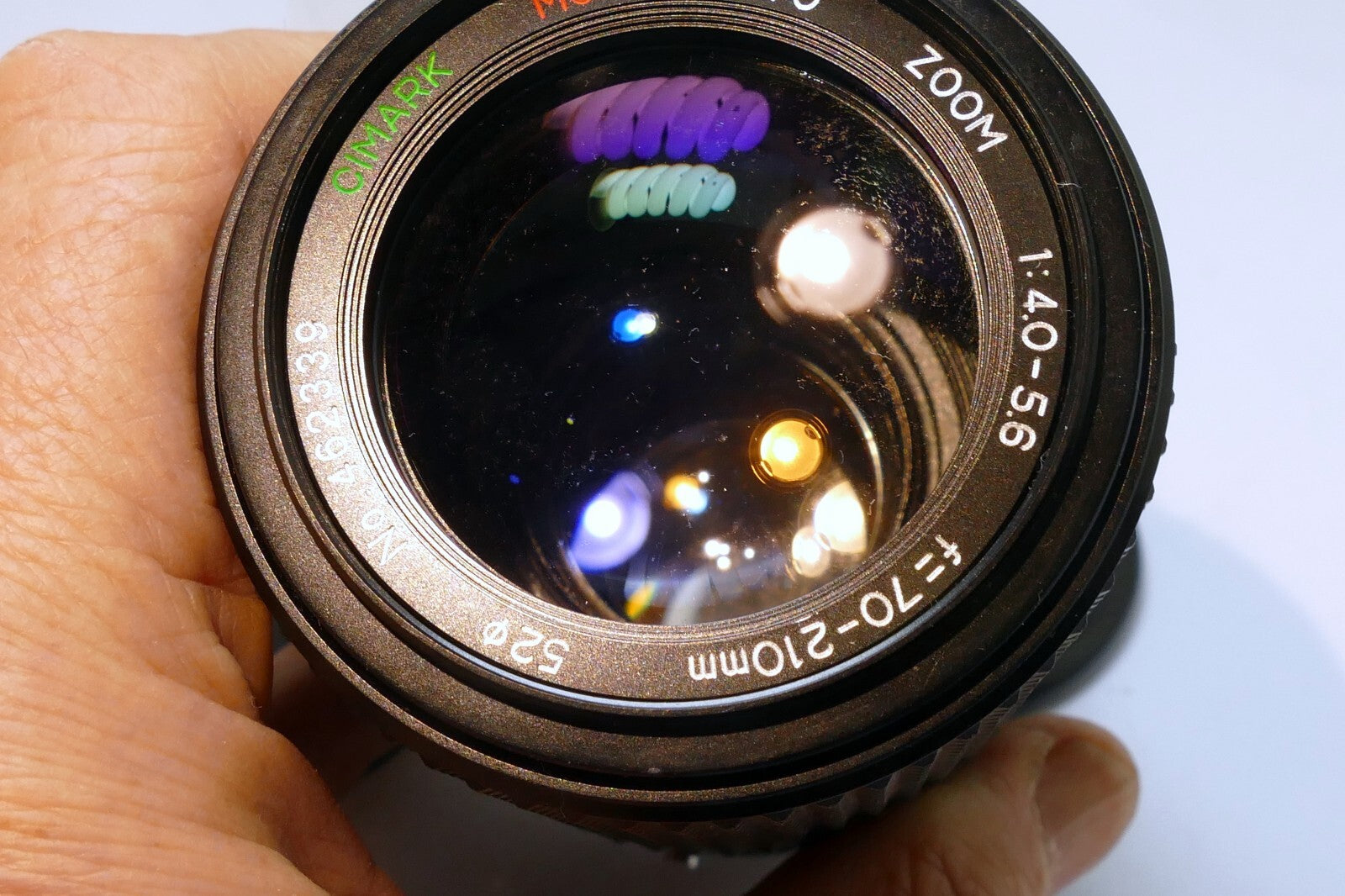 Cimark zoom 70-21`0mm f4-5.6 Lens for Pentax KR KA - with haze, and fungus