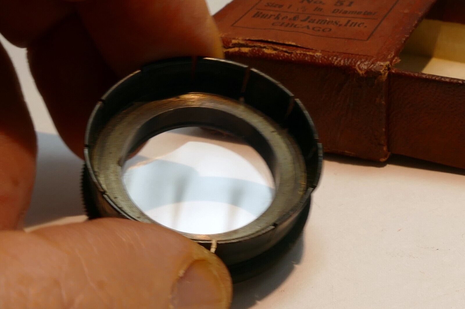 Burke & James no 51 Portrait Lens series 5 filter drop in 34mm for Kodak Folding