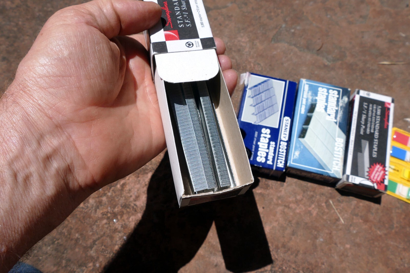 Swingline Staples, Standard, 1/4" Length, 210/Strip, 5000/Box, 3  lot pack