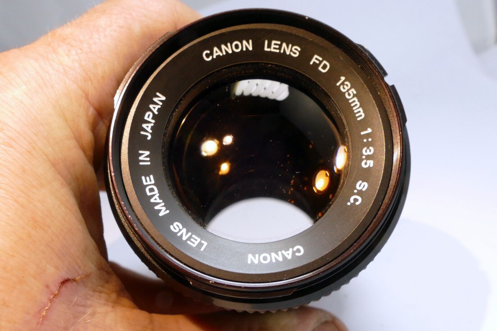 Canon 13mm f3.5 SC FD Lens for manual focus telephoto -   Aperture stuck AS IS
