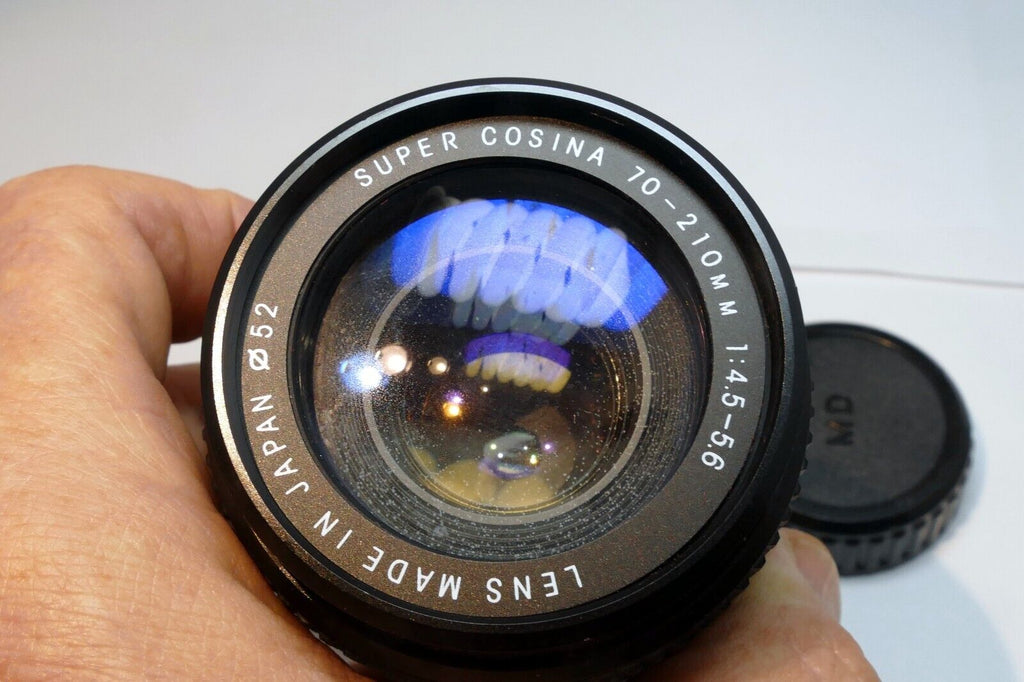 Cosina 70-210mm f4.5-5.6 MD Lens Telephoto w Haze inside - AS IS Parts or Repair