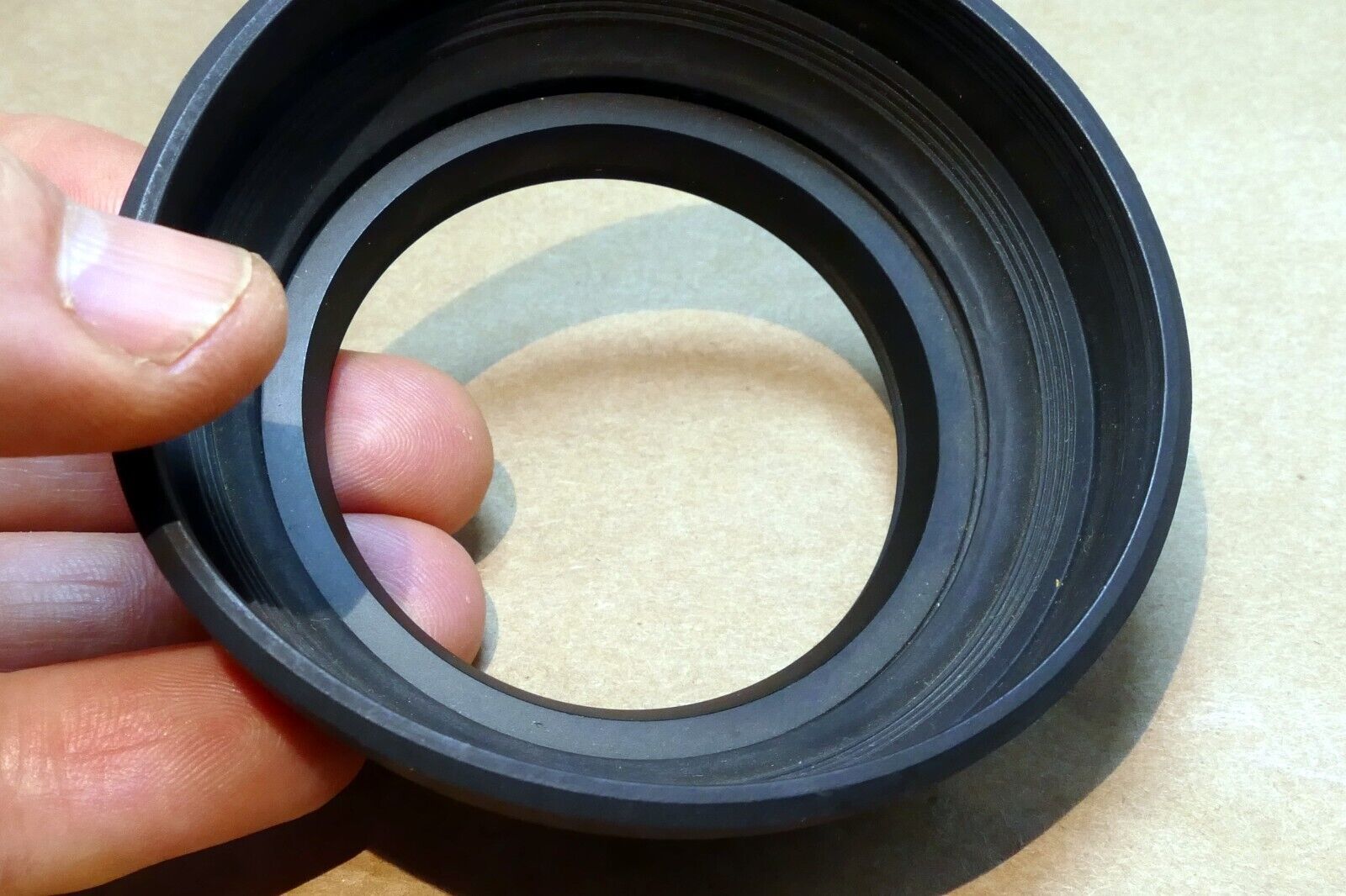 58mm Rubber  Lens Hood Shade made in Japan vintage