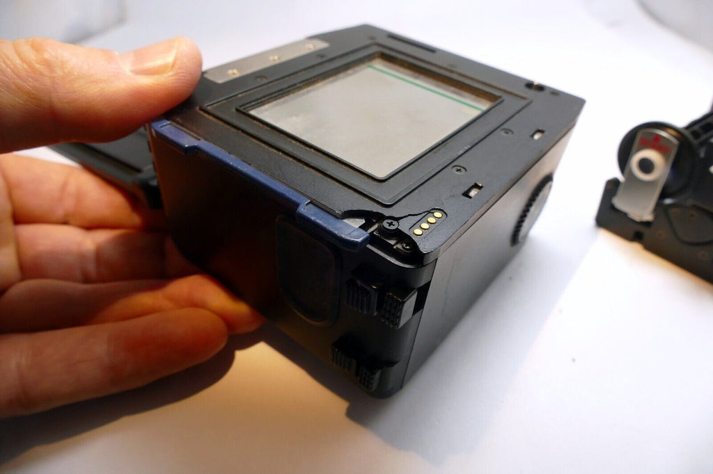 Mamiya 645 Pro / Super / TL Camera Late 120 Film Back Blue Tab AS IS