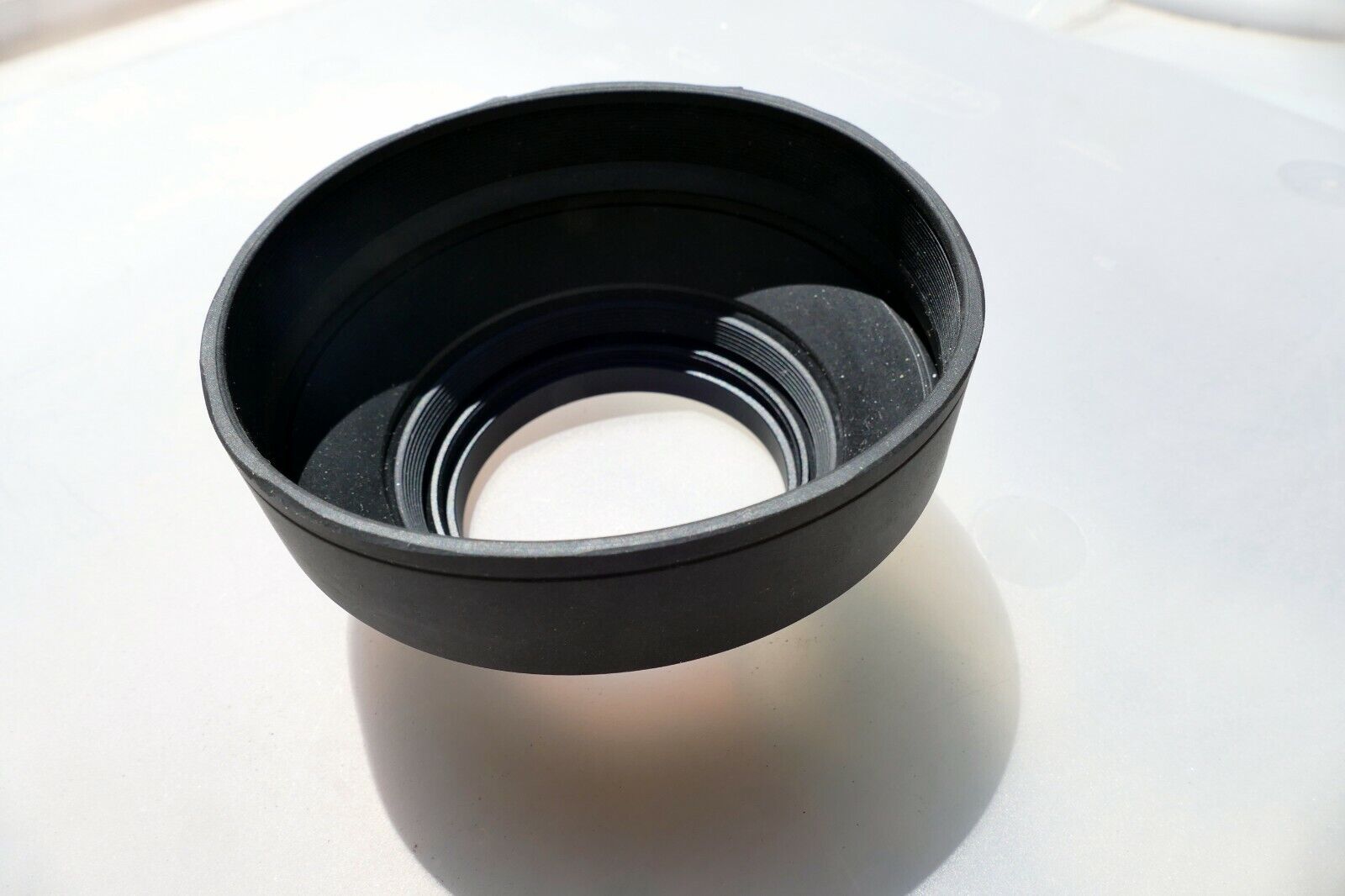 58mm Rubber Lens Hood Shade double threaded Telephoto 200mm 300mm 80-200mm