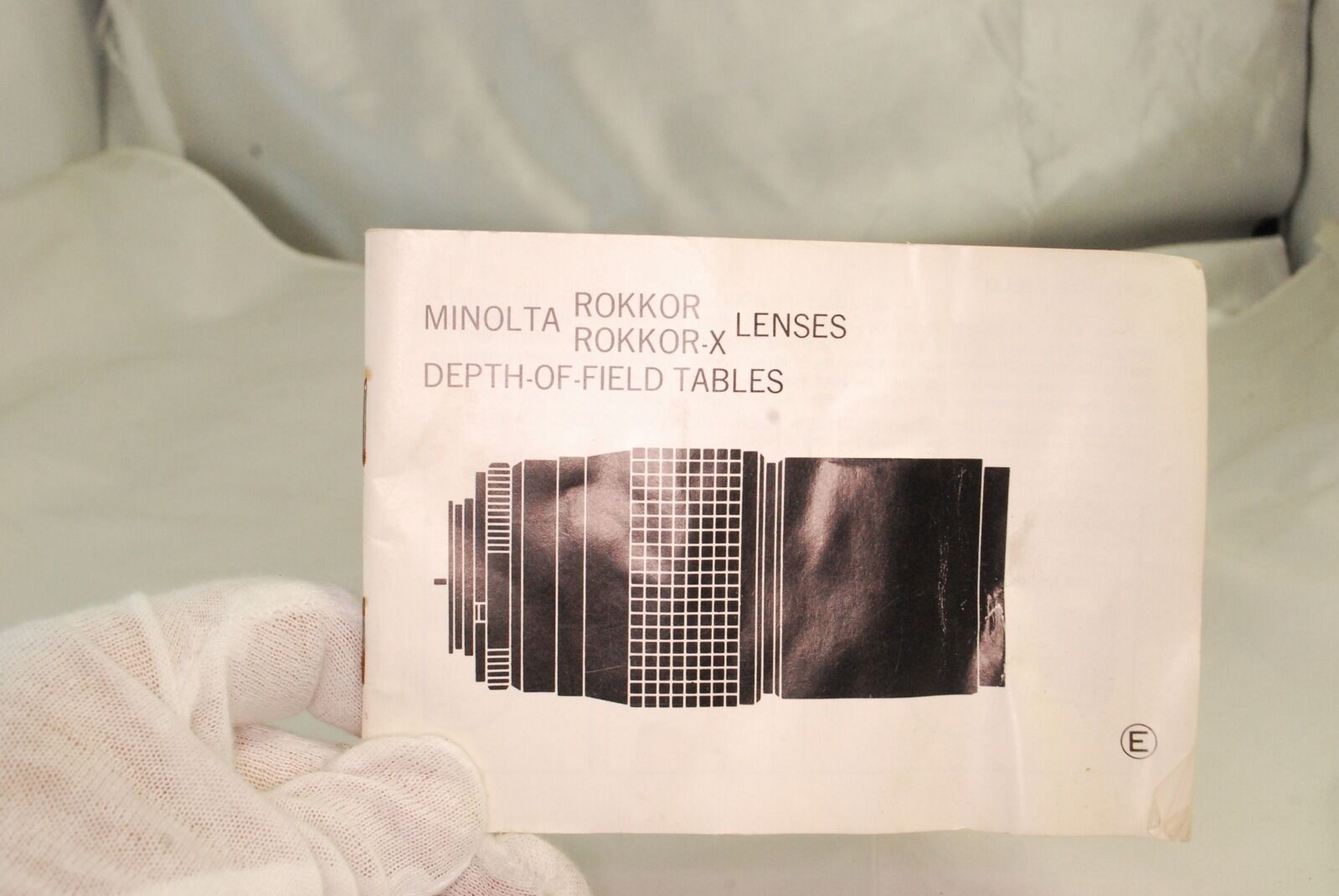 Minolta Rokkor Lenses Depth of Field Tables Guide 7212065