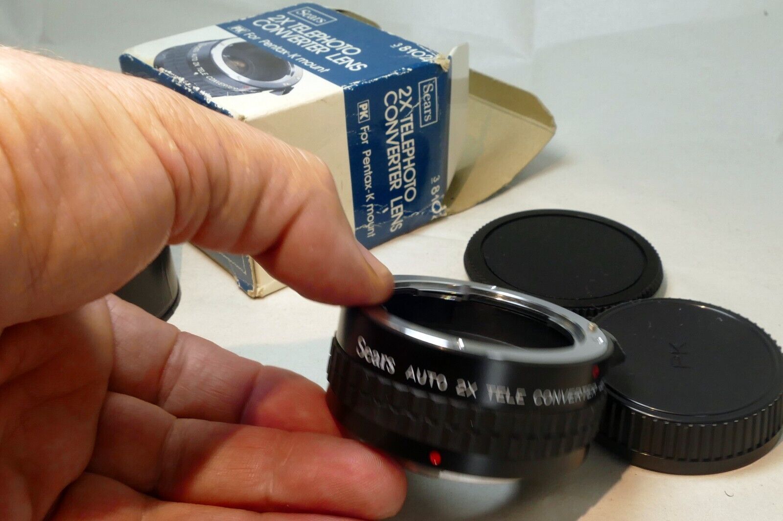Sears Multi-Coated 2X Lens teleconverter for Pentax K PK mount manual focus
