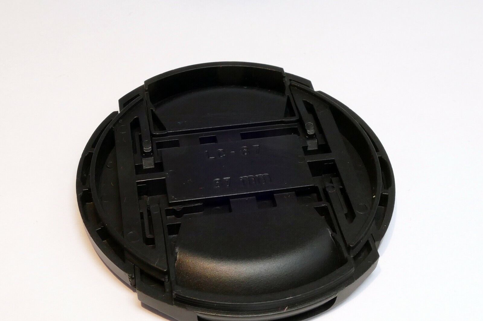 67mm snap on type Lens Front Cap black  plastic
