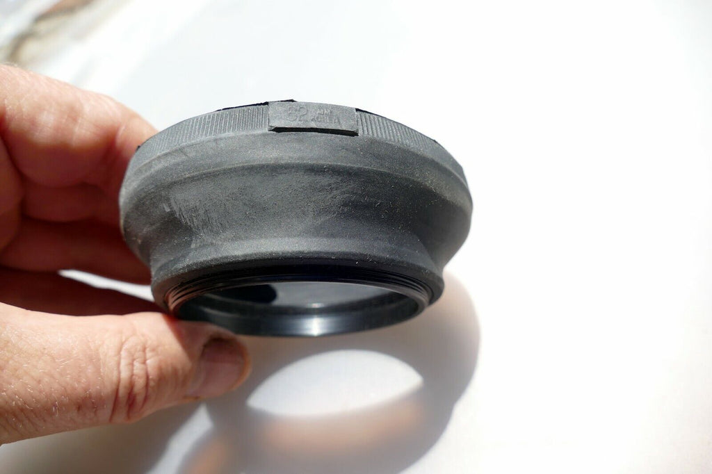 62mm Lens Rubber Hood shade double threaded for  telephoto zoom