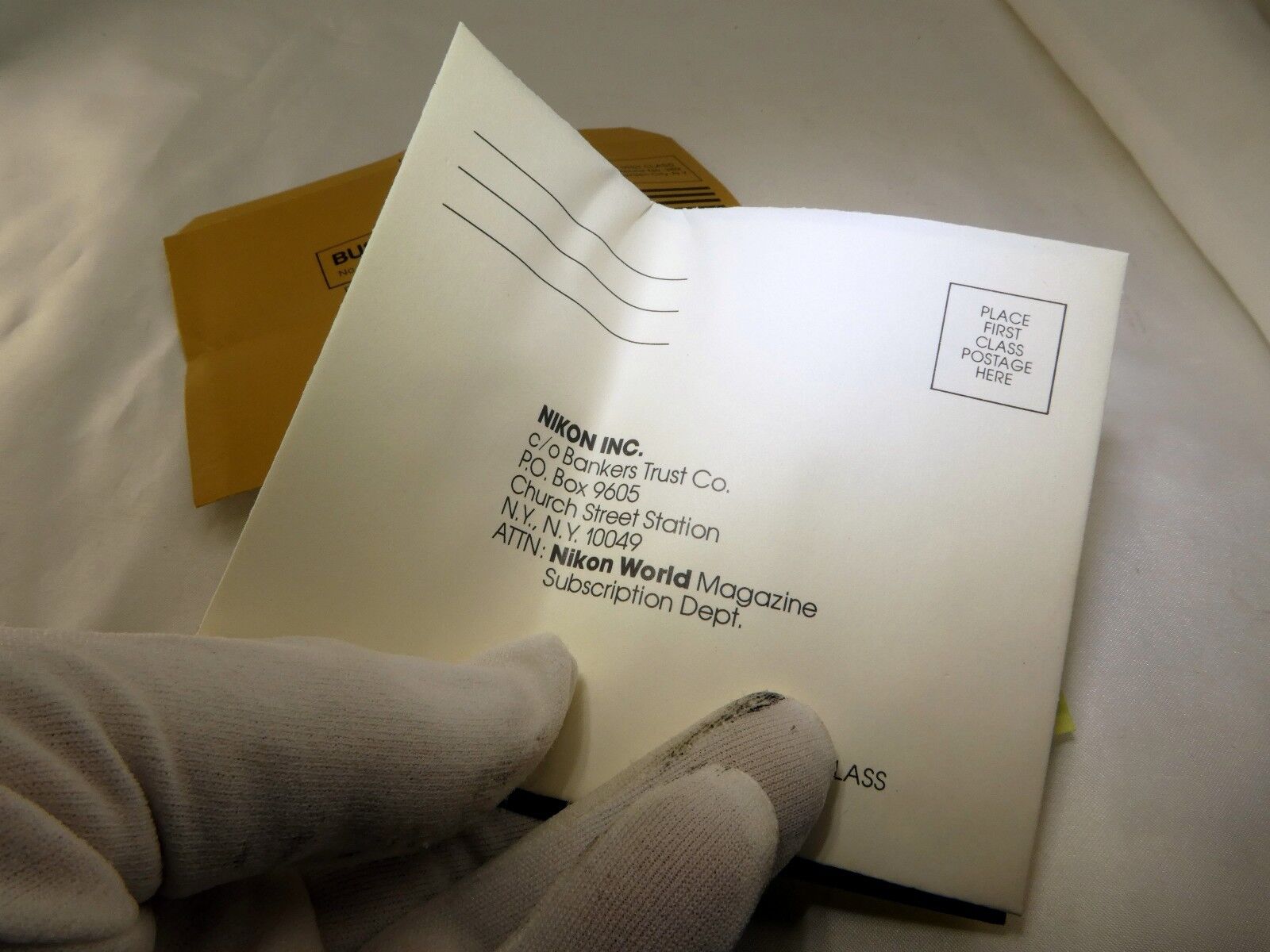 Nikon vintage warranty card (expired) for 35mm f2.0 Nikkor F lens EN