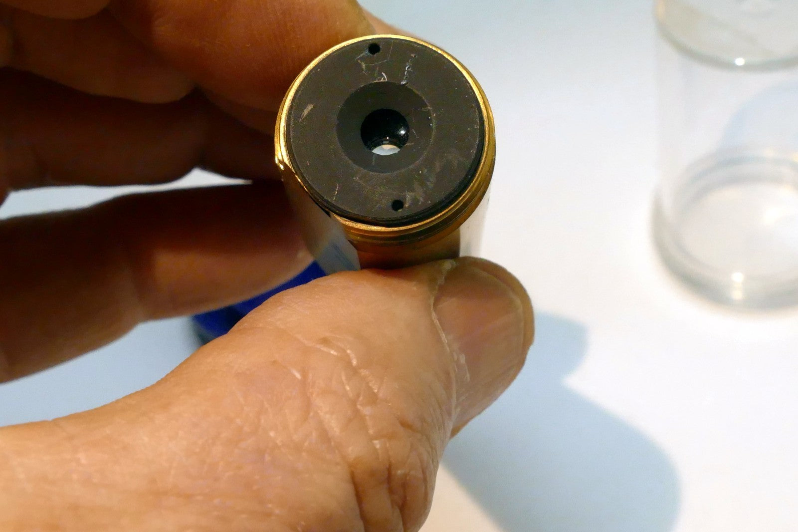 OLYMPUS Microscope Objective lens without markings