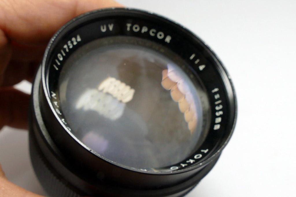 Topcon 135mm f/4 UV Topcor Lens - for parts or repair with fungus haze