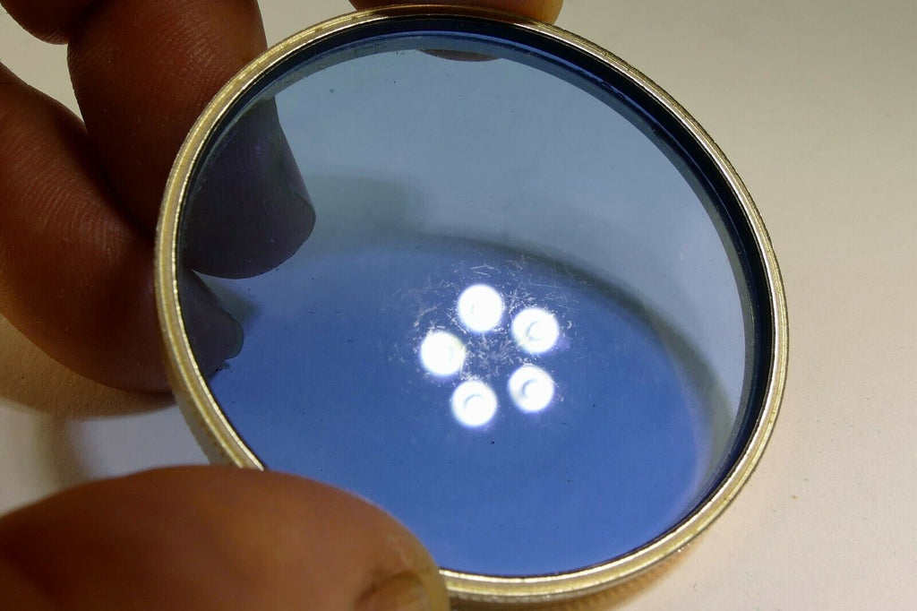 Ednalite Duraklad  Series 7 VII Lens Filter made in USA drop in 80B Light Blue