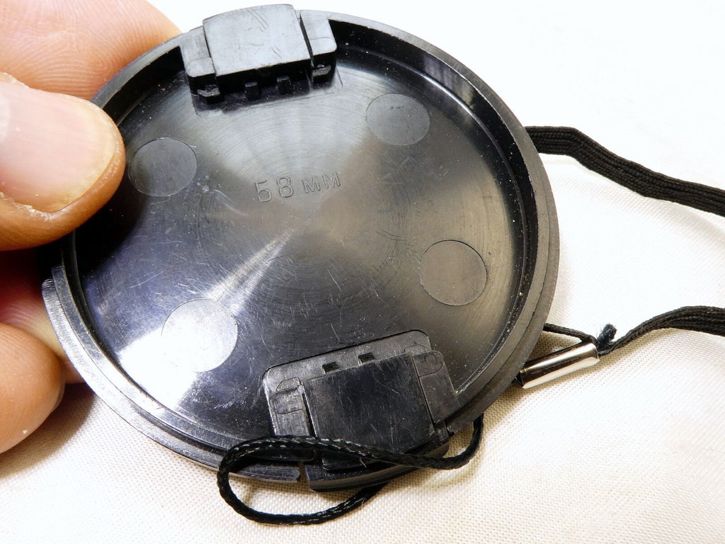 Tamron Adaptall 2 58mm snap on Lens Front Cap w/ keeper string