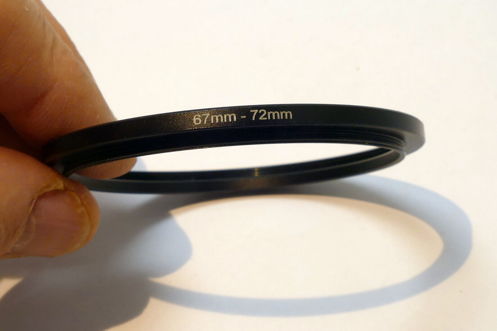Step-Up Adapter Ring 67mm lens to 72mm filter threads