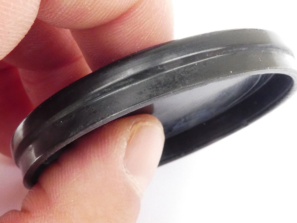 Used Vivitar 49mm Lens Front Cap Black slip-on type plastic made in Japan